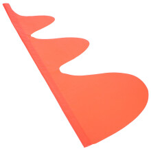 3Pièces Drapeaux De Orange PVC Avertissement Résistant Extérieur