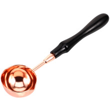 2Pièces Outils Pratiques Cuillères À Sceau Cire Manche Bois Multiusage