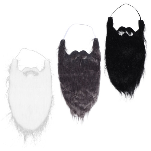 12Pièces Barbes Fausses Multicolores Pour Soirée Et Cosplay 1