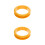 2Pièces Accessoires Lit Portable ABS Orange Facile 3