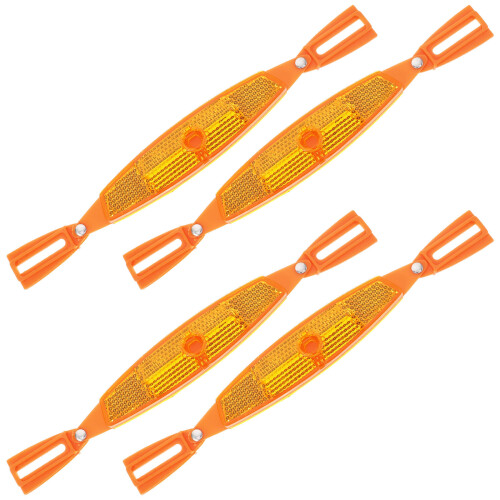20Pièces Réfléchissants Roue Orange Durable Portable