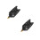 2Pièces Signal Noir Portable Matériau Robuste 7