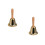 2Pièces Cloche D'appel Bois Fer Pour Cours Et Événements 6