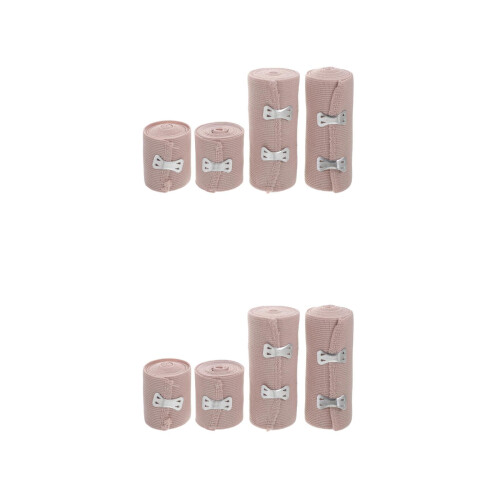 8Pièces Bandages Élastiques Rose Auto-Adhésifs Confortables 2