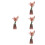 4Ensembles Jeu Puzzle Bois 3D Artisanal Pot Lily DIY 5