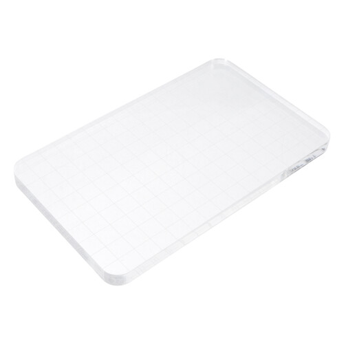 2Pièces Bloc Transparent En Outil Tampon Durable Stable