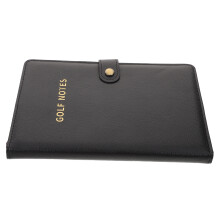 4Pièces Porte-Score De Golf Compact En Cuir PU Noir Pour Passionnés