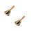 2Pièces Cloche D'appel Bois Fer Pour Cours Et Événements 7