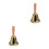 2Pièces Cloche D'appel Bois Fer Pour Cours Et Événements 4