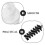 4Pièces Gel Transparent Sourcils Durable Respecte 5