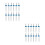 24Pièces Aiguilles Double Usage En Acier Inoxydable Argenté 3
