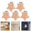 25Pièces Support Bois Beige Étoile Pour Usage Bébé 10