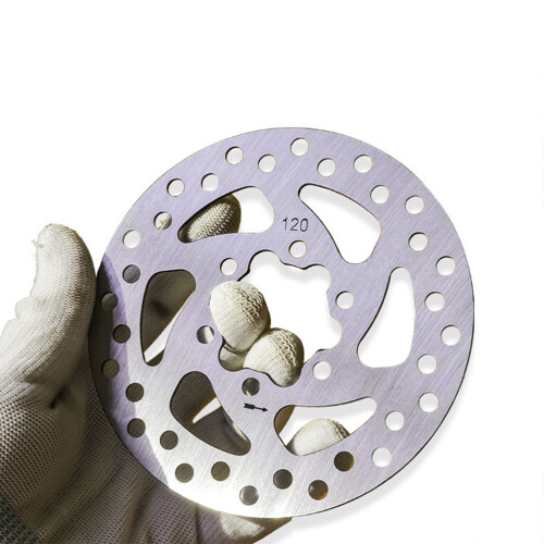 5Pièces Rotor Scooter Argent Acier Résistant 2