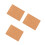 3Pcs Durable Wood Handle Rubber Stamps Material Khaki for Carving 10