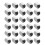 150Pcs Silver ABS Car Tire Valve Caps Durable Auto Tire Stem Covers 2
