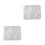 2Pcs Durable White Silicone Mold Petal Shape for DIY Ornament 4