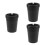 3Pièces Cendrier Auto Portable Noir Compact Adapté Usage Extérieur 7