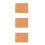 3Pcs Durable Wood Handle Rubber Stamps Material Khaki for Carving 7