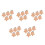 25Pièces Support Bois Beige Étoile Pour Usage Bébé 8