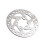 5Pièces Rotor Scooter Argent Acier Résistant 6