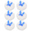 30Pcs Compact Soft Powder Puff with Bow for Diaper Changes and Travel 3