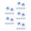 30Pcs Compact Soft Powder Puff with Bow for Diaper Changes and Travel 10