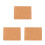 3Pcs Durable Wood Handle Rubber Stamps Material Khaki for Carving 8