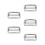 5Pcs Durable Silver Dive Belt Buckle Stainless Steel Webbing Fastener 7