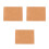 3Pcs Durable Wood Handle Rubber Stamps Material Khaki for Carving 9