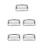 5Pcs Durable Silver Dive Belt Buckle Stainless Steel Webbing Fastener 4