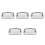 5Pcs Durable Silver Dive Belt Buckle Stainless Steel Webbing Fastener 8