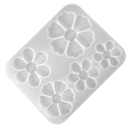 2Pcs Durable White Silicone Mold Petal Shape for DIY Ornament