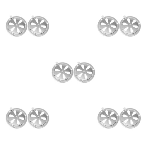 10Pièces Cache-Vent Rond En Acier Inoxydable Pour Ventilation Marine 2