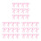36Pièces Marqueurs Bouteille Rose Pour 9