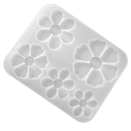 2Pcs Durable White Silicone Mold Petal Shape for DIY Ornament 1