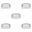 5Pcs Durable Silver Dive Belt Buckle Stainless Steel Webbing Fastener 5