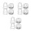 12Pcs Silver Sprinkler Protector Covers Durable Metal for Home Safety 7