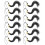 48Pcs Black Graduation Tassel Charms Durable Polyester Cap Decorations 3