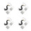 48Pcs Black Graduation Tassel Charms Durable Polyester Cap Decorations 7