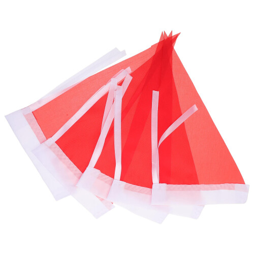 25Pièces Drapeaux Portables Polyester Triangle Usage Extérieur 1