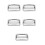 5Pcs Durable Silver Dive Belt Buckle Stainless Steel Webbing Fastener 3
