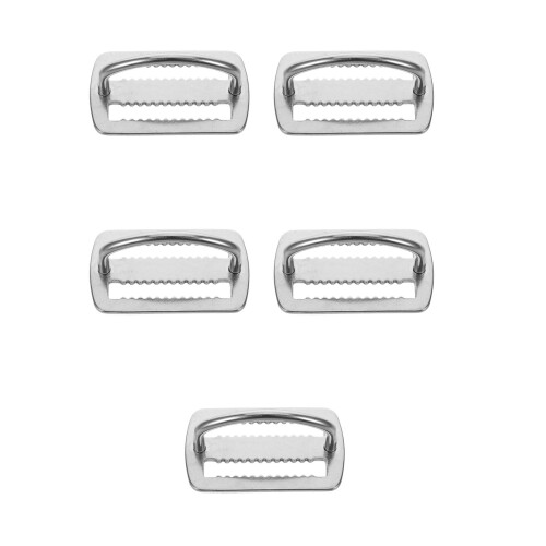 5Pcs Durable Silver Dive Belt Buckle Stainless Steel Webbing Fastener 2