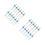 24Pièces Aiguilles Double Usage En Acier Inoxydable Argenté 8