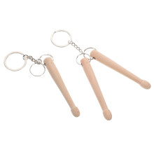2St Mini Drumstok Keyring Accessoire Beige