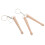 2St Mini Drumstok Keyring Accessoire Beige 1