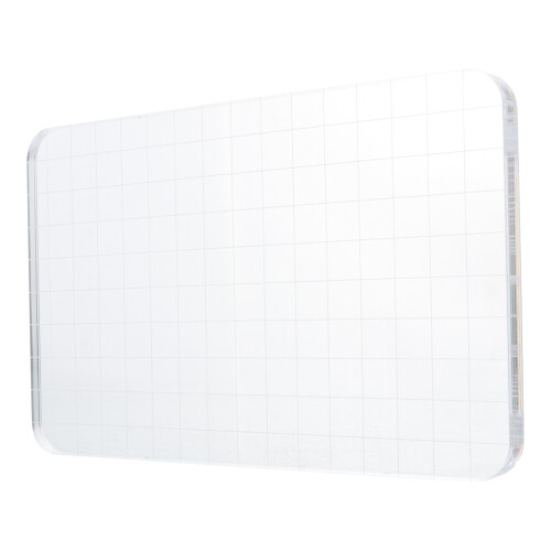 2Pièces Bloc Transparent En Outil Tampon Durable Stable 1