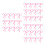 36Pièces Marqueurs Bouteille Rose Pour 7