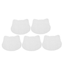 10St Wit Fluweel Mini Kattenkleed Voor Poppenhuis En Diorama