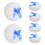 30Pcs Compact Soft Powder Puff with Bow for Diaper Changes and Travel 2