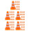 400St Mini Verkeerskegels Plastic Speelgoed Veiligheidskegels 4